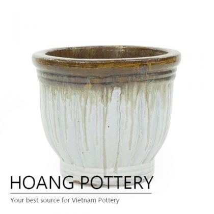 Aqua Green Glazed Ceramic Pot Outdoor (HPTH001)
