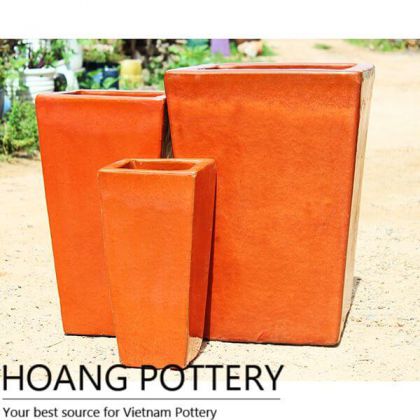 Tall Glazed Ceramic Planter (HPAN056)
