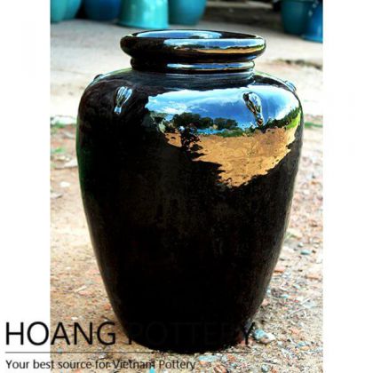 Black Glazed Pottery Jar (HPTH010)