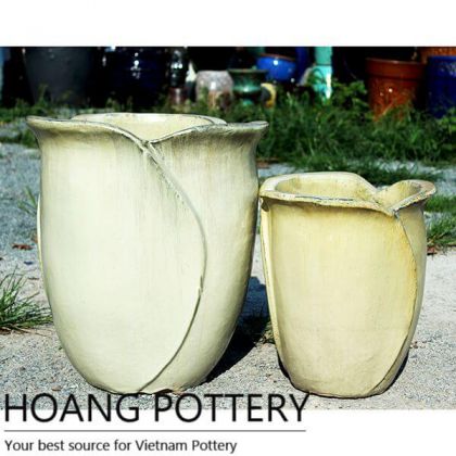 Contemporary Shape Ceramic Planter (HPPN014)