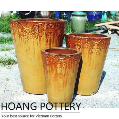 Glazed Ceramic Pot Garden Decor (HPPN004)
