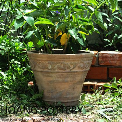 Antique Style Clay Flower Pots (HPTC094)