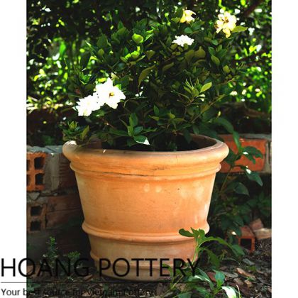Garden Decor Beautiful Shape Red Clay Pots (HPTC119)
