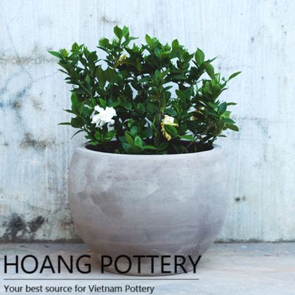 Round Black Terracotta Pots (HPTC054)