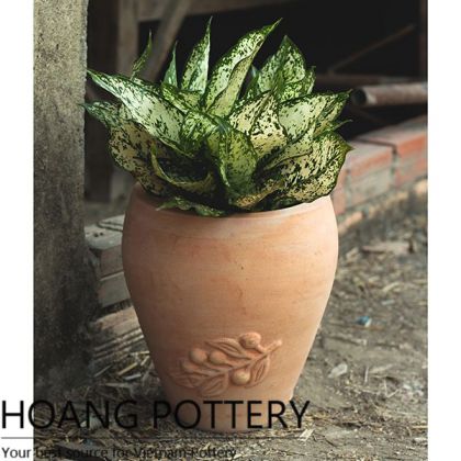 Round Terracotta Decor Flower Pots (HPTC073)