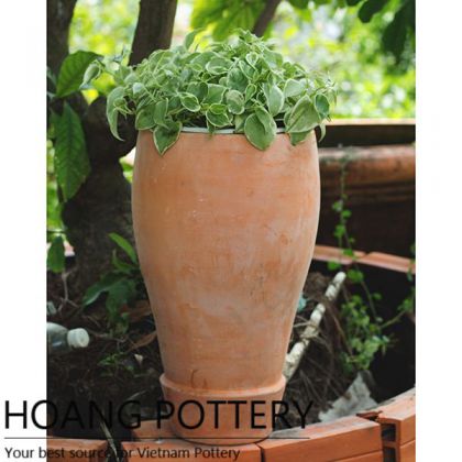 Tall Terracotta Garden Flower Pots (HPTC080)