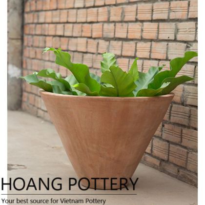 "V" Shape Terracotta Flower Pot (HPTC039)