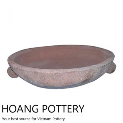 Antique Style Oldstone low Pot Decor (HPSB025)
