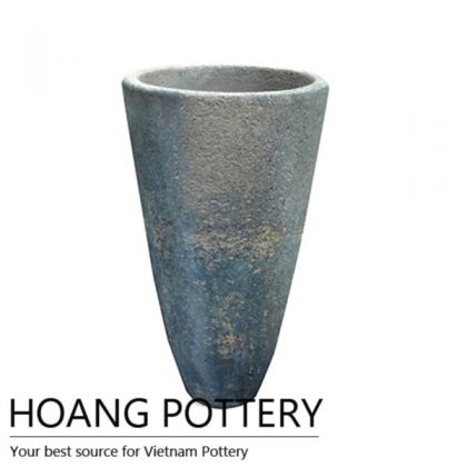 Beautiful Shape Ceramic Oldstone Flower Planter (HPSB047)