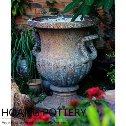 Impress Design Rustic Clay French Urn Pot (HPHP113)