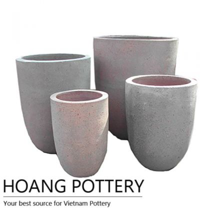 Modern Shape Oldstone Flower Pot Decor (HPSB046)