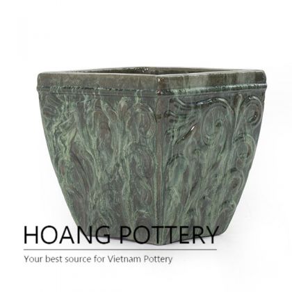 Cheap Square ceramic garden pot