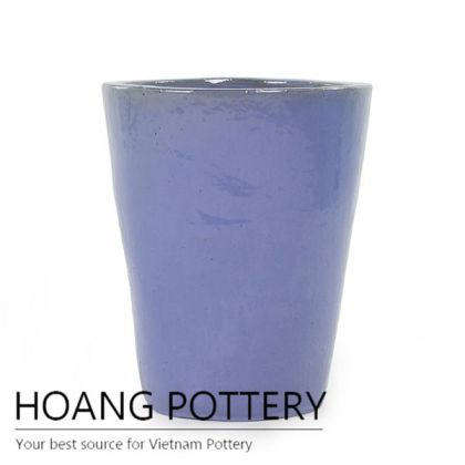 Simple Purple Ceramic Flower pot