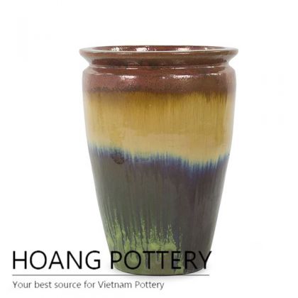 Vietnam custom round ceramic planter