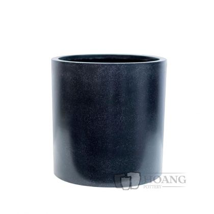 Cylinder Fiberglass Terrazzo Pot