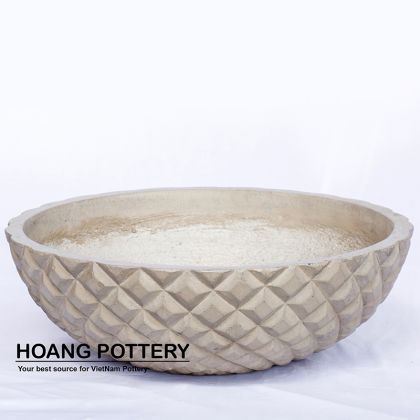 Anona-Pattern Cement Bowl
