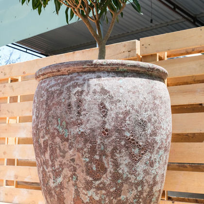 Rustic cylinder round pots