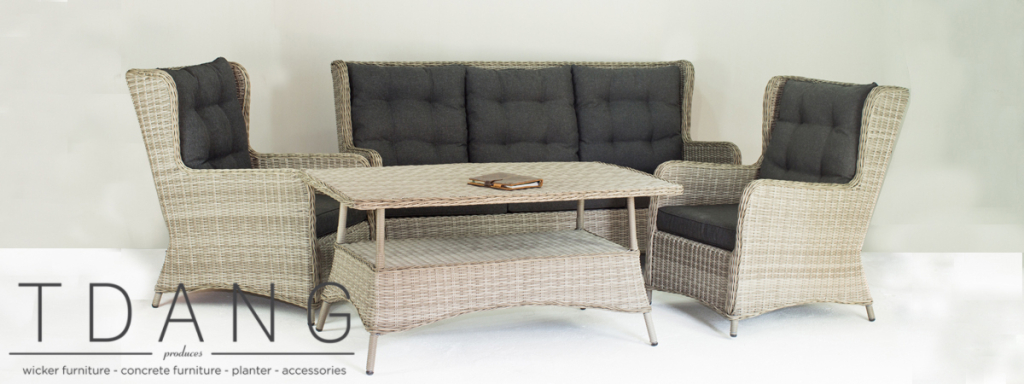 WICKER FURNITURE, CONCRETE FURNITURE, PLANTER, ACCESSORIES