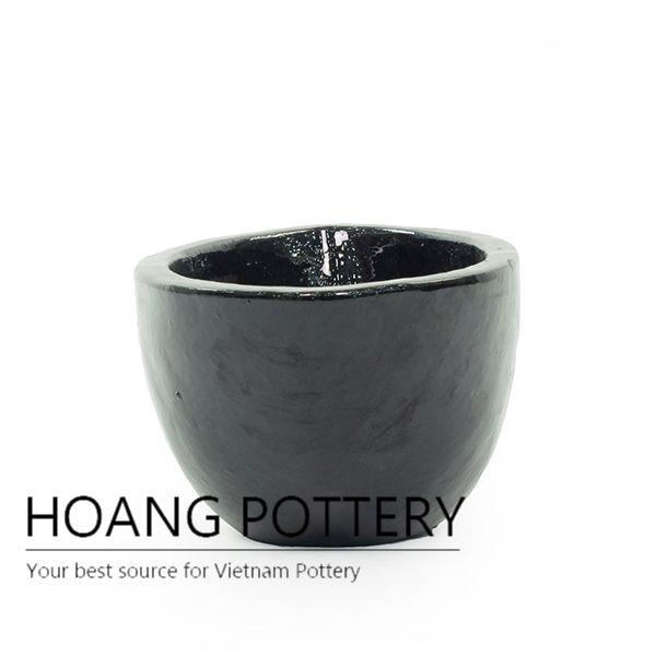 Oval Glazed Ceramic Flower Pots Outdoor (HPDB022)