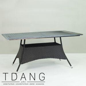 Pasadena Table with Wooden Top (Code 4004 )