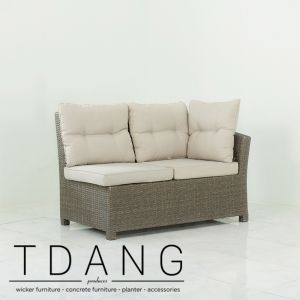 Salinas Wicker Left Hand Sofa 2 Seats (Code 3017)