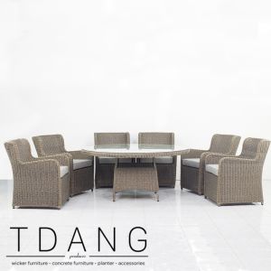 Key West 6 Pieces Dining Set with Cushions (Code TD1016)