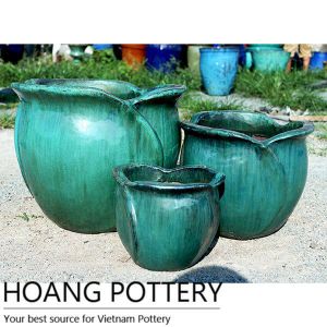Flower Shape Ceramic Pot (HPPN01)