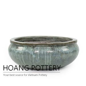 Red Round Ceramic Bowl Planters (HPLO001)