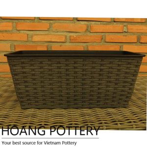 Long Shape Wicker Planter (HPW021)