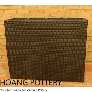 Long Wicker Flower Planter (HPW004)