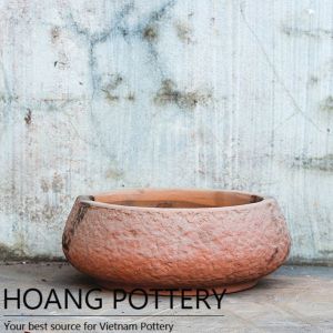 Low Round Red Terra cotta Bowl Pot (HPTC001)