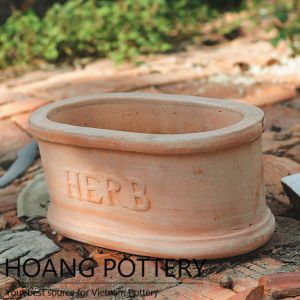 Low Round Red Terra cotta Flower Planter (HPTC002)