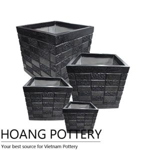 Modern Shape Terrazzo Square Pot (TAT061)