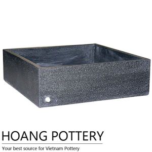 Square Shape Terrazzo Flower Pot (TAT005)