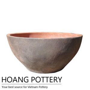 Antique Design Oldstone Low Bowl Flower Planter (HPSB028)