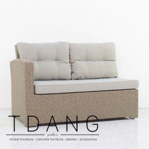 Belvedere Wicker Right Hand Sofa 2 Seats (TD3047)