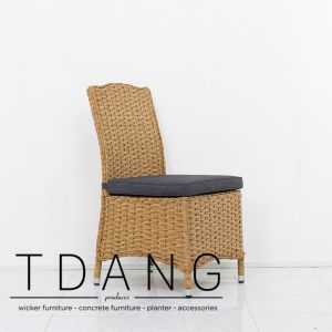 Espresso Wicker Dining Side Chair (TD2037)