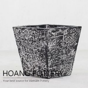 Square rustic Cement Planters ( HPR017)