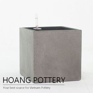 Raw Concrete Cube Planters