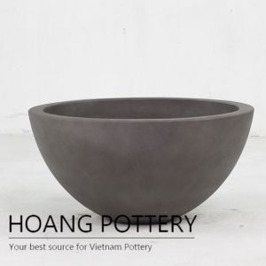 Small painting cement bowl planter