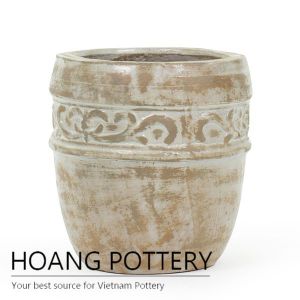 Best antique ceramic round planter