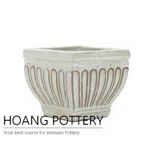 Hight quality square ceramic planter