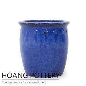 Low round buttom planter pot