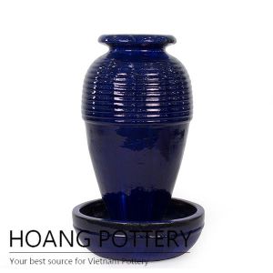 Pacific blue ceramic fountain