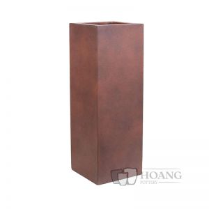 Tall Fiberglass Terracotta Pot