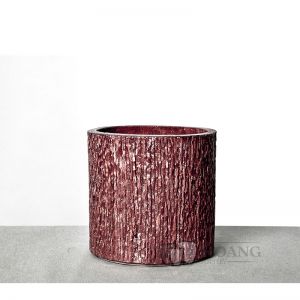 Red Cylinder cement pots
