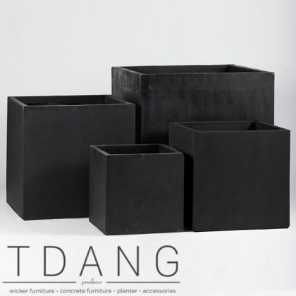 Light Cement Cube Pots (TD9108)