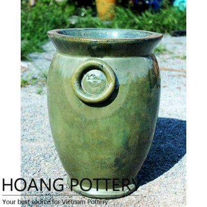 Antique Aqua Green Glazed Ceramic Jars (HPPN005)
