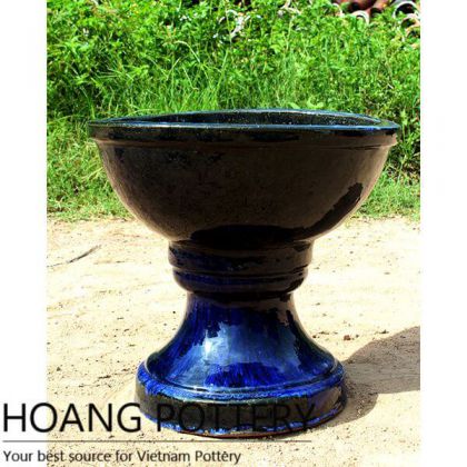 Blue Ceramic Glazed Planters (HPTV035)