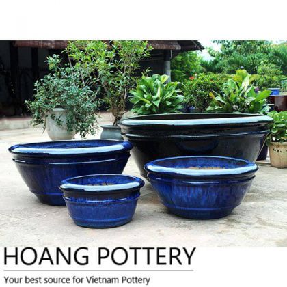 Giant Glazed Ceramic Pots outdoor (HPDB024)